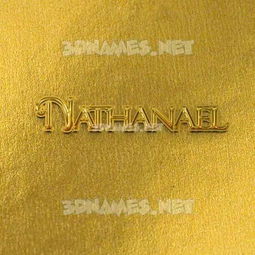 nathanael in All Gold style - 3D name wallpaper nathanael in All Gold style - 3D name wallpaper