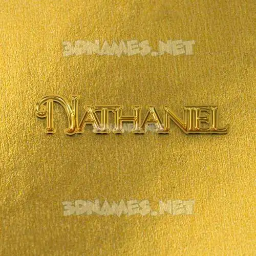 nathaniel in All Gold style - 3D name wallpaper nathaniel in All Gold style - 3D name wallpaper