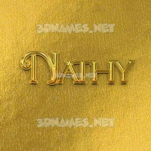 nathy in All Gold style - 3D name wallpaper nathy in All Gold style - 3D name wallpaper