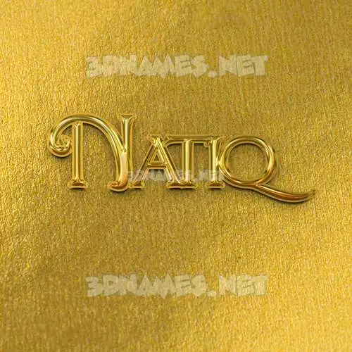 natiq in All Gold style - 3D name wallpaper natiq in All Gold style - 3D name wallpaper