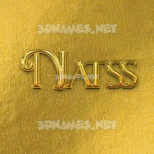 natss in All Gold style - 3D name wallpaper natss in All Gold style - 3D name wallpaper
