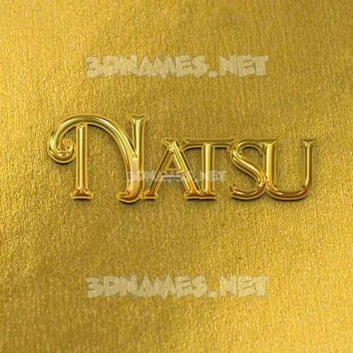 natsu in All Gold style - 3D name wallpaper natsu in All Gold style - 3D name wallpaper