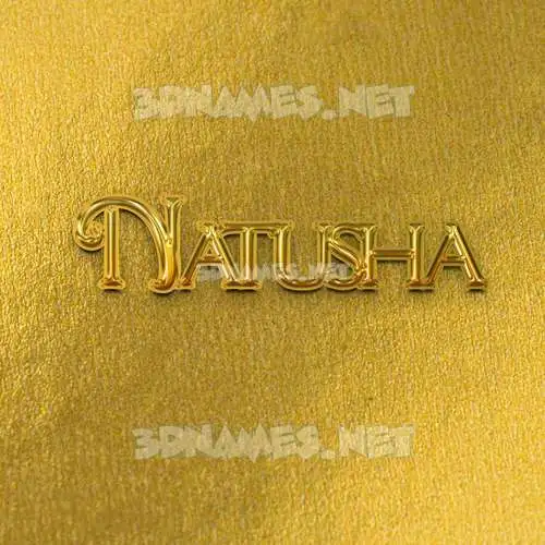 natusha in All Gold style - 3D name wallpaper natusha in All Gold style - 3D name wallpaper