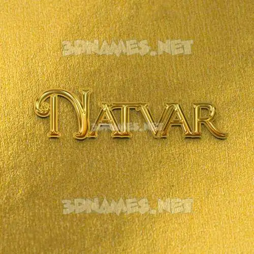 natvar in All Gold style - 3D name wallpaper natvar in All Gold style - 3D name wallpaper