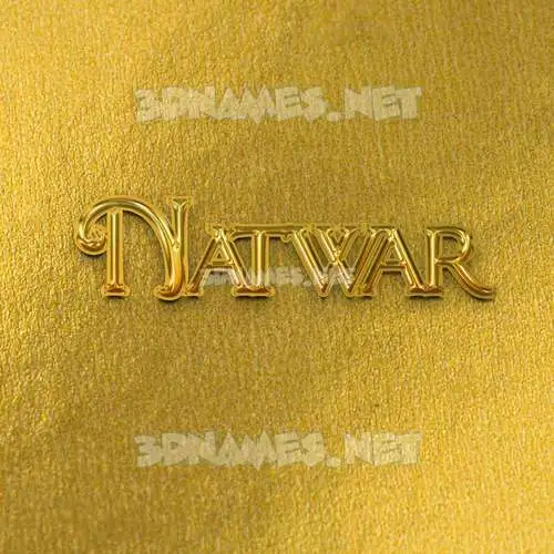 natwar in All Gold style - 3D name wallpaper natwar in All Gold style - 3D name wallpaper