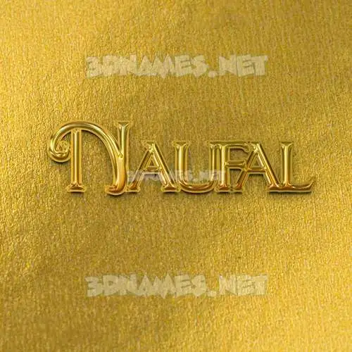 naufal in All Gold style - 3D name wallpaper naufal in All Gold style - 3D name wallpaper