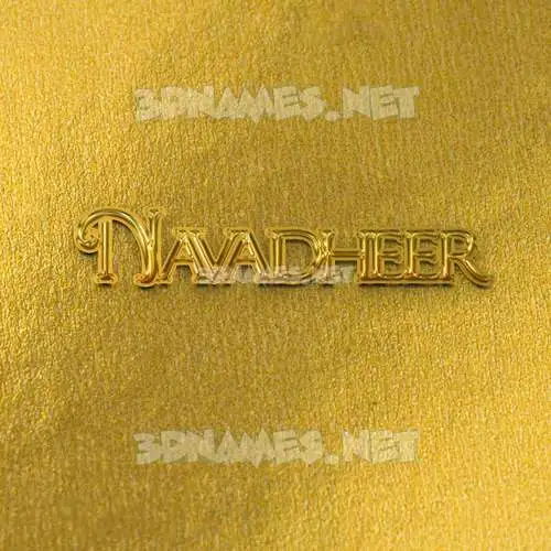 navadheer in All Gold style - 3D name wallpaper navadheer in All Gold style - 3D name wallpaper