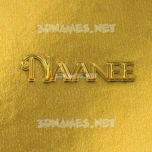 navanee in All Gold style - 3D name wallpaper navanee in All Gold style - 3D name wallpaper