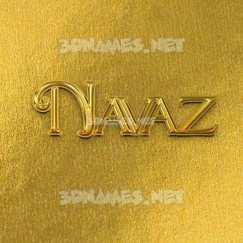 navaz in All Gold style - 3D name wallpaper navaz in All Gold style - 3D name wallpaper