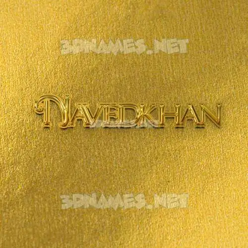 navedkhan in All Gold style - 3D name wallpaper navedkhan in All Gold style - 3D name wallpaper