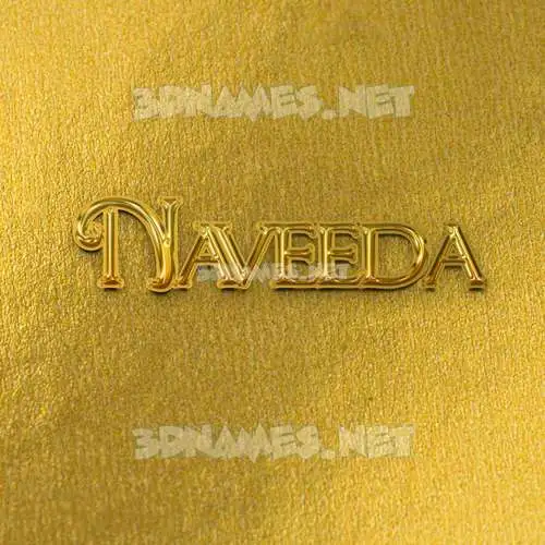 naveeda in All Gold style - 3D name wallpaper naveeda in All Gold style - 3D name wallpaper