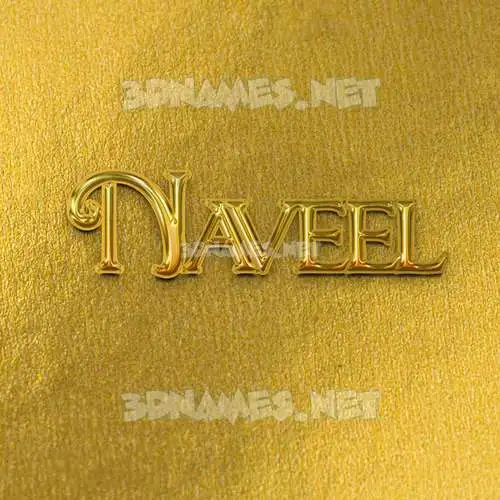 naveel in All Gold style - 3D name wallpaper naveel in All Gold style - 3D name wallpaper