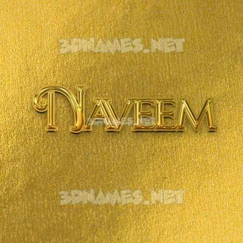 naveem in All Gold style - 3D name wallpaper naveem in All Gold style - 3D name wallpaper