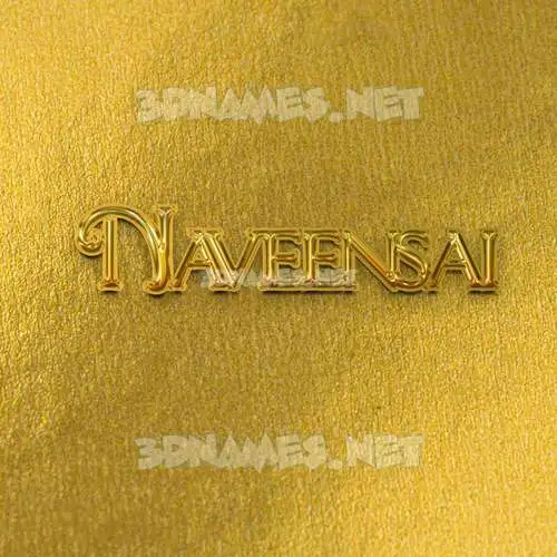 naveensai in All Gold style - 3D name wallpaper naveensai in All Gold style - 3D name wallpaper