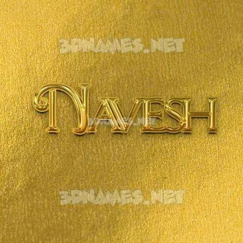 navesh in All Gold style - 3D name wallpaper navesh in All Gold style - 3D name wallpaper