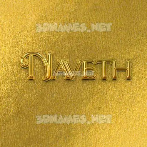 naveth in All Gold style - 3D name wallpaper naveth in All Gold style - 3D name wallpaper