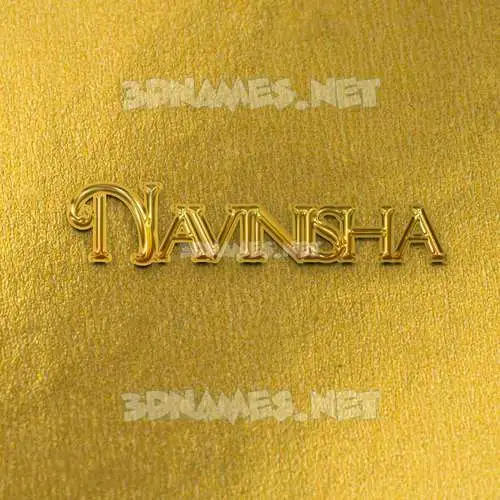 navinisha in All Gold style - 3D name wallpaper navinisha in All Gold style - 3D name wallpaper