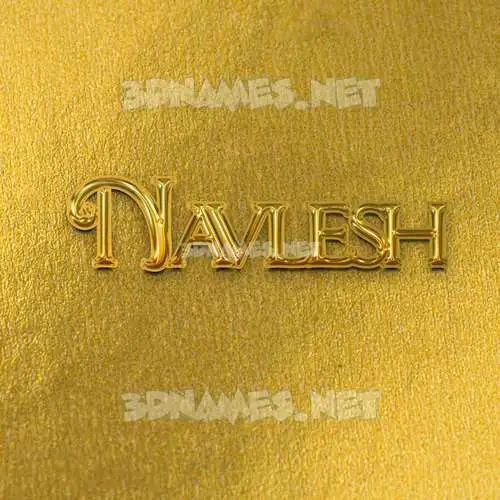 navlesh in All Gold style - 3D name wallpaper navlesh in All Gold style - 3D name wallpaper