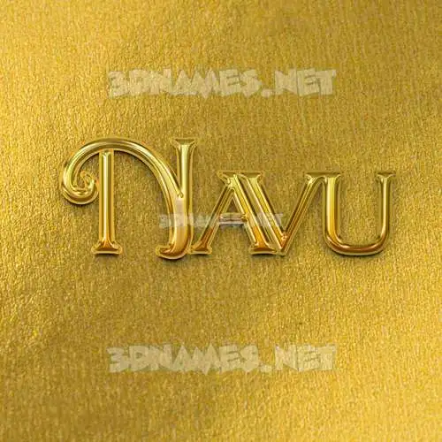 navu in All Gold style - 3D name wallpaper navu in All Gold style - 3D name wallpaper