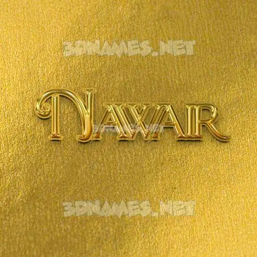 nawair in All Gold style - 3D name wallpaper nawair in All Gold style - 3D name wallpaper