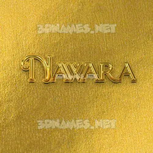 nawara in All Gold style - 3D name wallpaper nawara in All Gold style - 3D name wallpaper