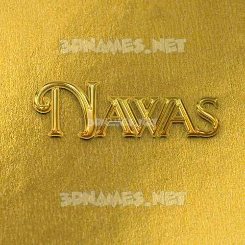 nawas in All Gold style - 3D name wallpaper nawas in All Gold style - 3D name wallpaper