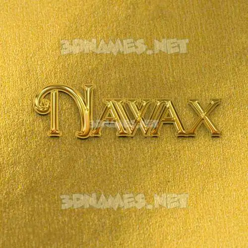 nawax in All Gold style - 3D name wallpaper nawax in All Gold style - 3D name wallpaper