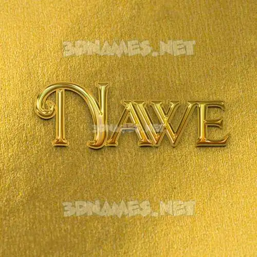 nawe in All Gold style - 3D name wallpaper nawe in All Gold style - 3D name wallpaper