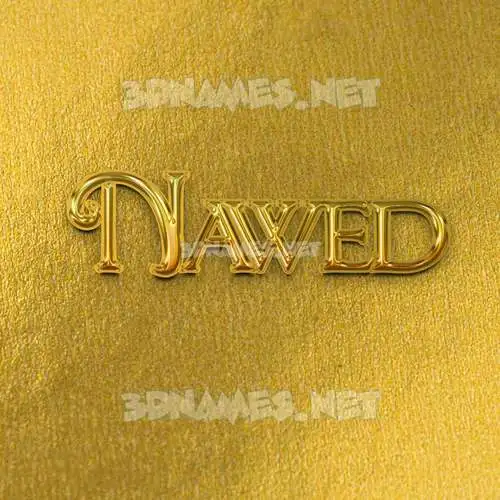 nawed in All Gold style - 3D name wallpaper nawed in All Gold style - 3D name wallpaper
