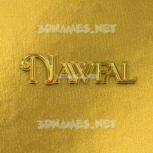 nawfal in All Gold style - 3D name wallpaper nawfal in All Gold style - 3D name wallpaper