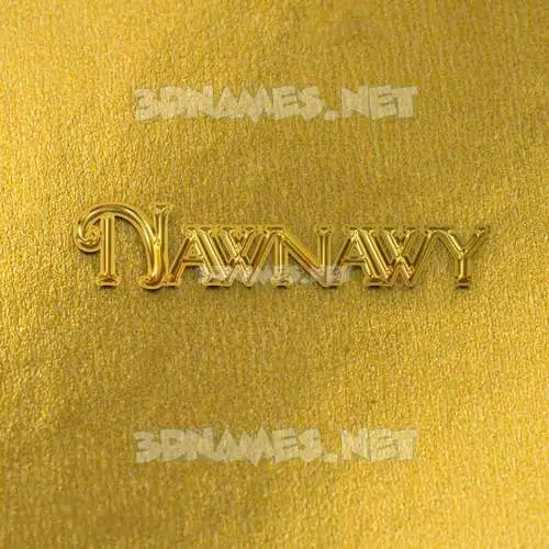 nawnawy in All Gold style - 3D name wallpaper nawnawy in All Gold style - 3D name wallpaper