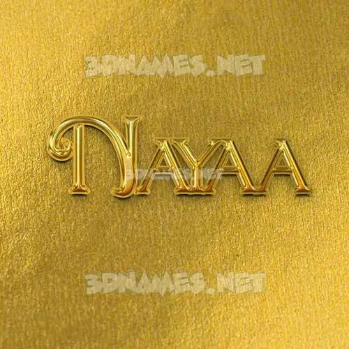 nayaa in All Gold style - 3D name wallpaper nayaa in All Gold style - 3D name wallpaper