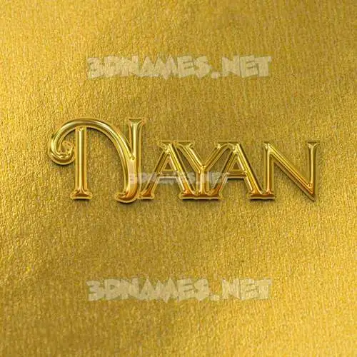 nayan in All Gold style - 3D name wallpaper nayan in All Gold style - 3D name wallpaper
