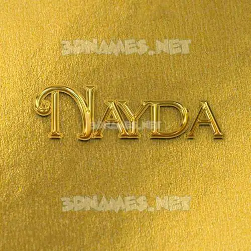 nayda in All Gold style - 3D name wallpaper nayda in All Gold style - 3D name wallpaper