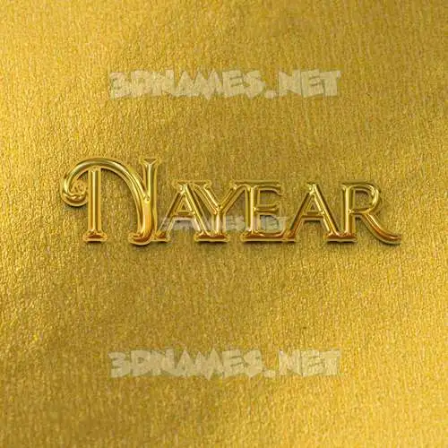 nayear in All Gold style - 3D name wallpaper nayear in All Gold style - 3D name wallpaper