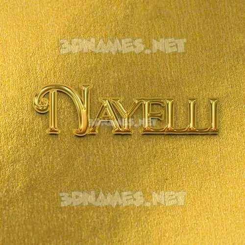 nayelli in All Gold style - 3D name wallpaper