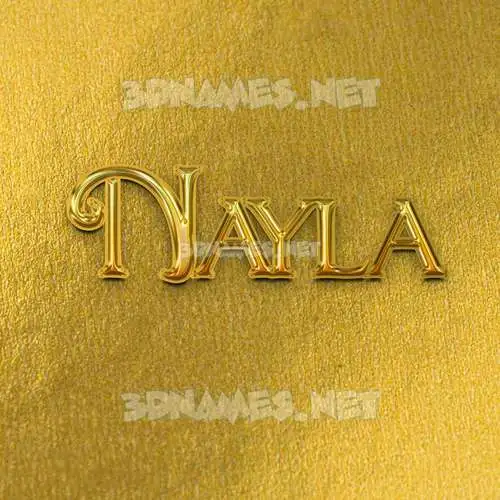 nayla in All Gold style - 3D name wallpaper nayla in All Gold style - 3D name wallpaper