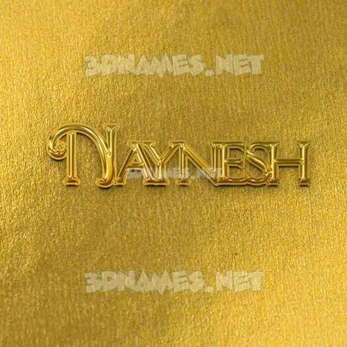 naynesh in All Gold style - 3D name wallpaper naynesh in All Gold style - 3D name wallpaper