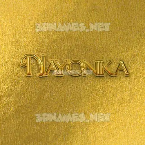 nayonika in All Gold style - 3D name wallpaper nayonika in All Gold style - 3D name wallpaper