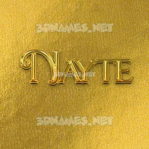 nayte in All Gold style - 3D name wallpaper nayte in All Gold style - 3D name wallpaper