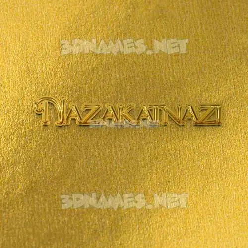 nazakatnazi in All Gold style - 3D name wallpaper nazakatnazi in All Gold style - 3D name wallpaper