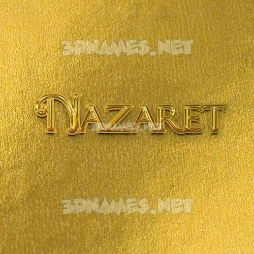 nazaret in All Gold style - 3D name wallpaper nazaret in All Gold style - 3D name wallpaper