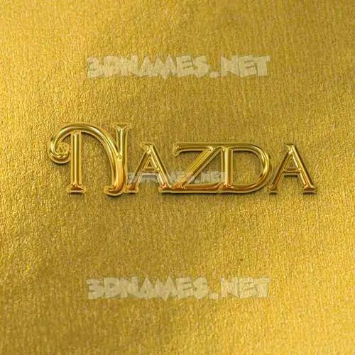 nazda in All Gold style - 3D name wallpaper nazda in All Gold style - 3D name wallpaper