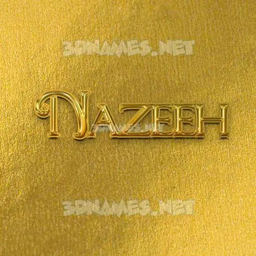 nazeeh in All Gold style - 3D name wallpaper nazeeh in All Gold style - 3D name wallpaper