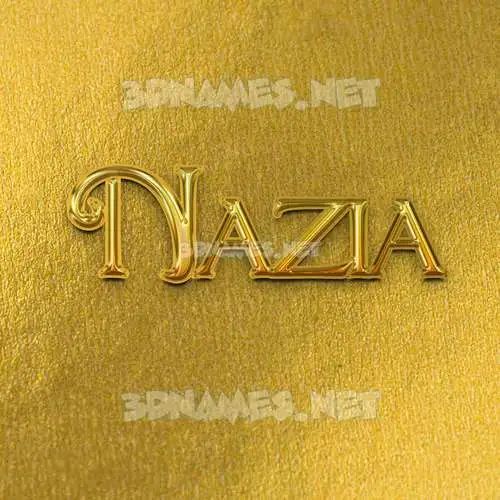 nazia in All Gold style - 3D name wallpaper nazia in All Gold style - 3D name wallpaper