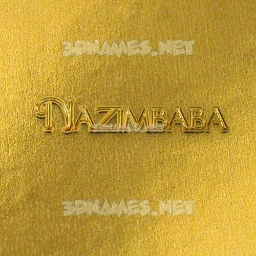 nazimbaba in All Gold style - 3D name wallpaper nazimbaba in All Gold style - 3D name wallpaper