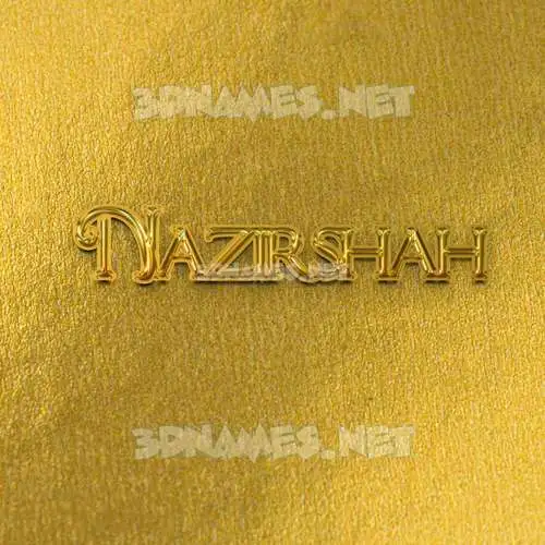 nazirshah in All Gold style - 3D name wallpaper nazirshah in All Gold style - 3D name wallpaper