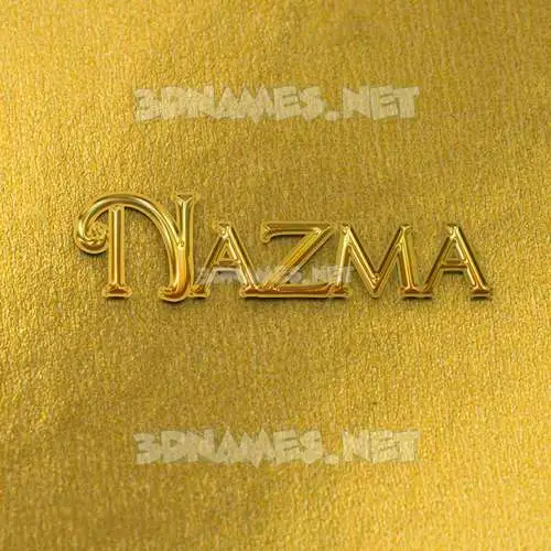 nazma in All Gold style - 3D name wallpaper nazma in All Gold style - 3D name wallpaper