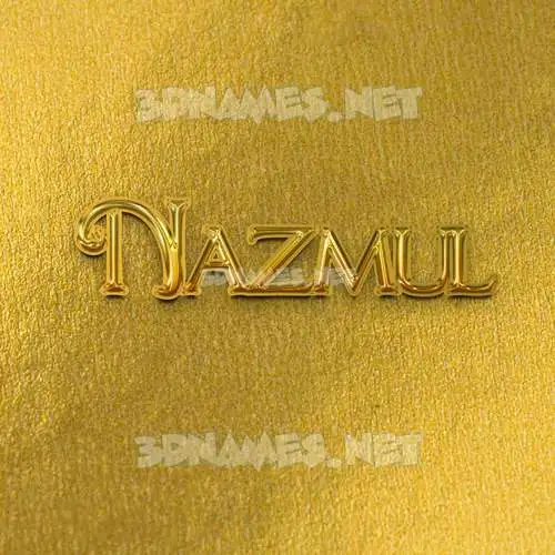 nazmul in All Gold style - 3D name wallpaper nazmul in All Gold style - 3D name wallpaper