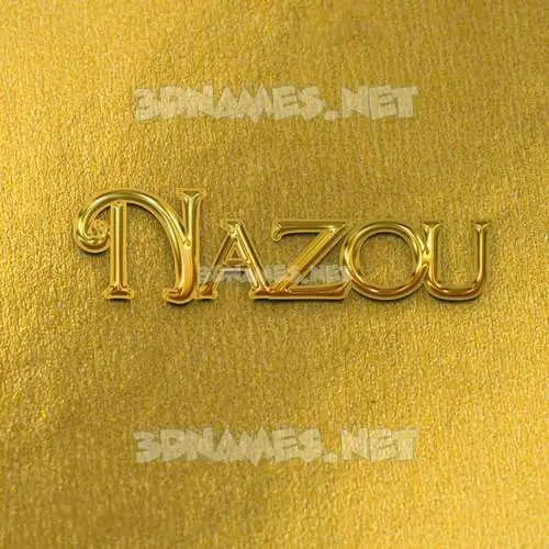 nazou in All Gold style - 3D name wallpaper nazou in All Gold style - 3D name wallpaper